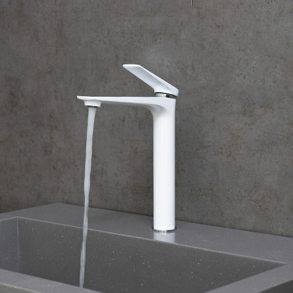 Смеситель для раковины Lemark Allegro LM5909CW хром/белый