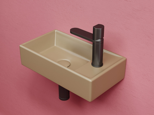 Раковина подвесная прямоугольная Ceramica Nova Element CN6051LMC фарфор цвет бежевый матовый