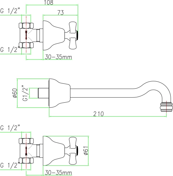 Смеситель для раковины Webert Armony AM750404015 хром