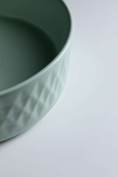 Раковина накладная круглая Allen Brau Fantasy 4.11033.MT керамика цвет зеленый