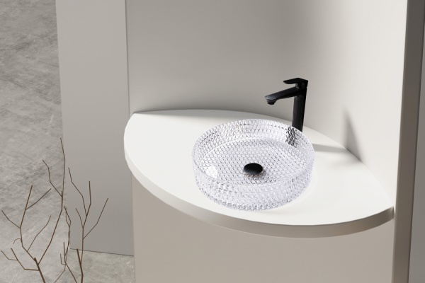 Раковина  круглая Abber GLAS AK2301 стекло цвет прозрачный