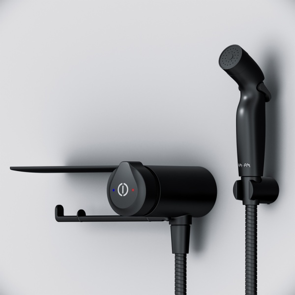 Гигиенический душ Am.Pm X-Joy F0H85A822 встраиваемый в стену черный