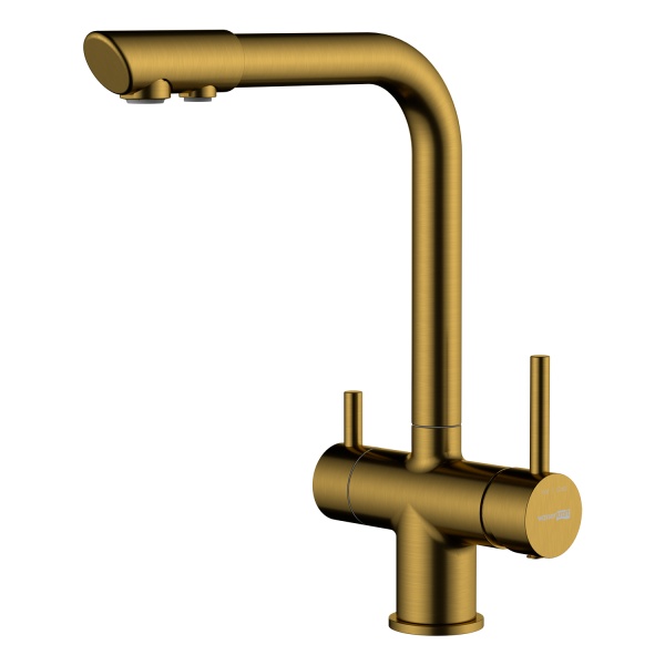 Смеситель для кухни Wasserkraft  A8387 с подключением к фильтру золото