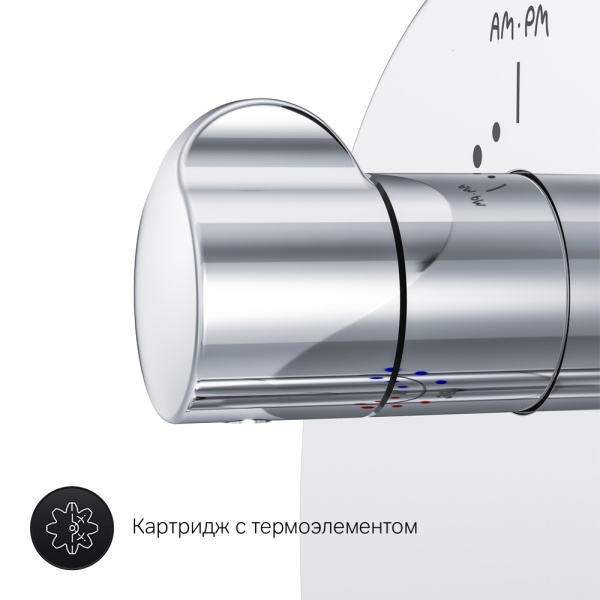 Смеситель для душа Am.Pm Gem F9075600 встраиваемый в стену 
с термостатом хром