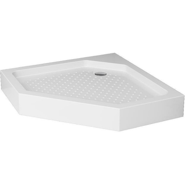 Душевой поддон низкий Am.Pm Gem W90T-405-090WT пятиугольный акрил 90x90 белый