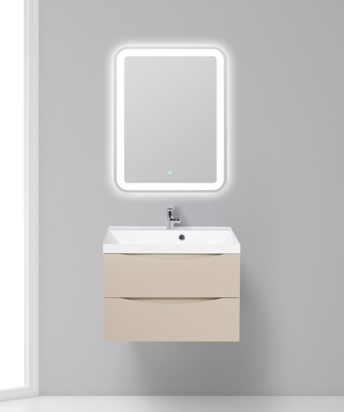 Тумба под раковину подвесная BelBagno Marino MARINO-700-2C-SO-CO-P 70 см  2 ящика цвет Crema Opaco 
