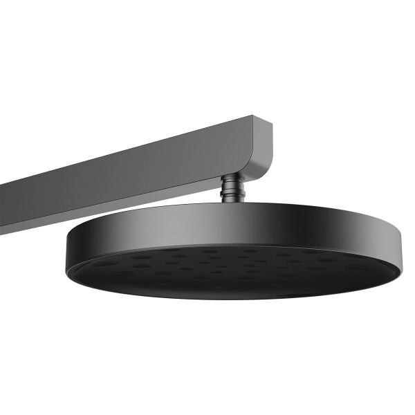 Душевая система со смесителем Vincea Inspire VSFS-3I11GM монтаж настенная без термостата вороненая сталь