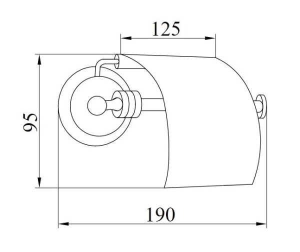 Держатель для туалетной бумаги Boheme Hermitage 10380 настенный Chrome