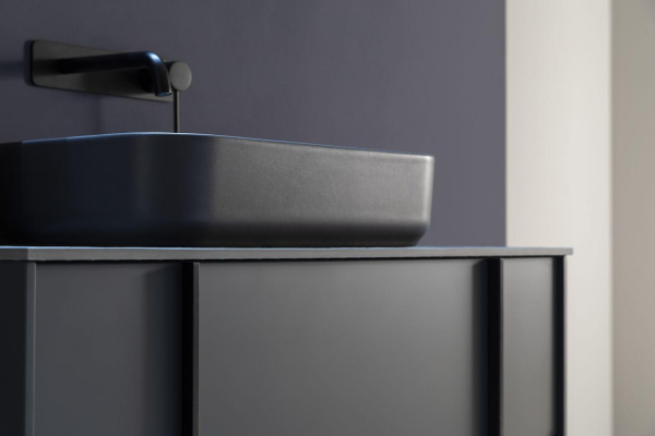 Раковина накладная прямоугольная Allen Brau Fantasy 4.11021.AN керамика цвет антрацит