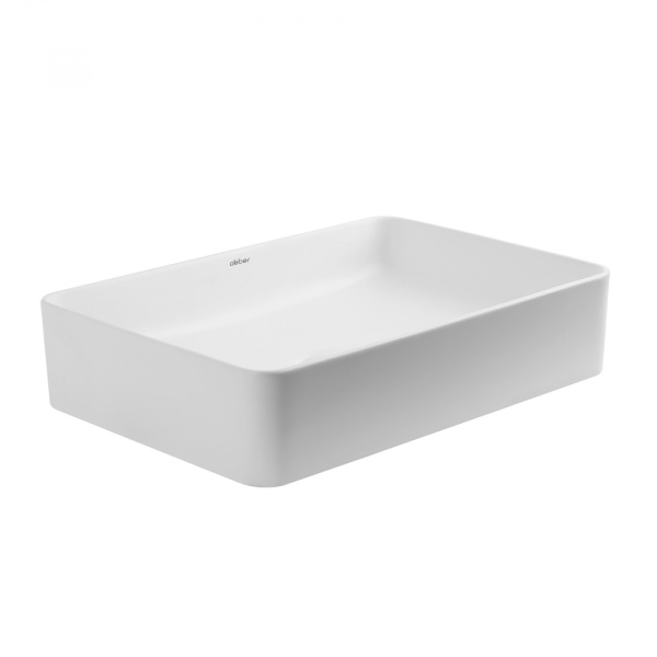 Раковина  прямоугольная Abber Rechteck AC2207MW фаянс цвет белый матовый