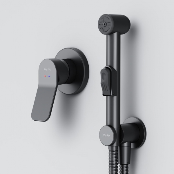 Гигиенический душ Am.Pm X-Joy F40H85A22 встраиваемый в стену черный