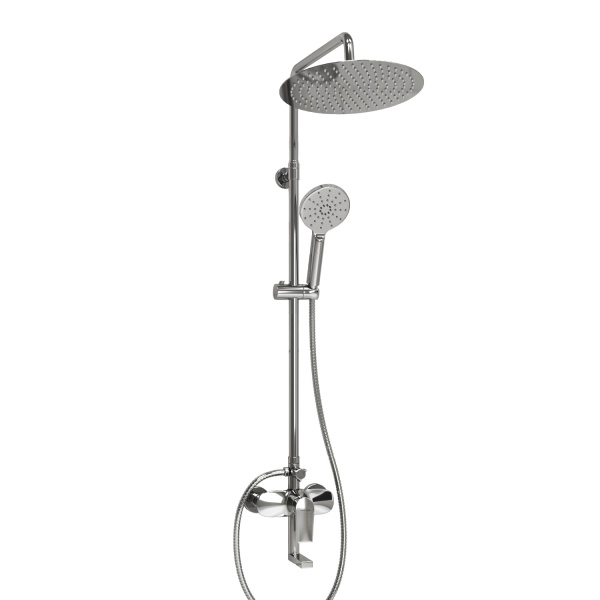 Душевая система со смесителем Wasserkraft  A166.116.127.010.CH монтаж настенная без термостата хром