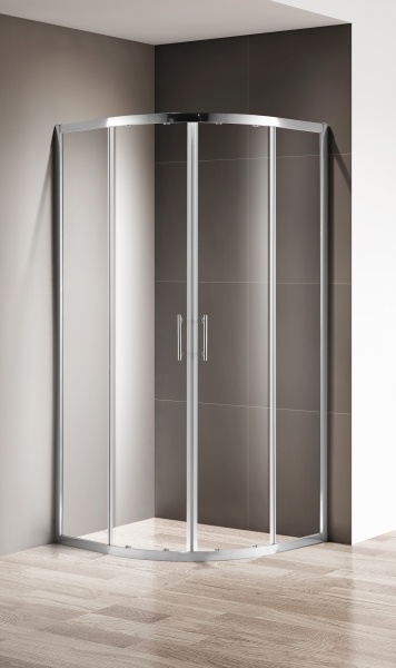 Душевой угол Cezares Momento MOMENTO-R-2-90-C-Cr четверть круга  стекла , профиль 