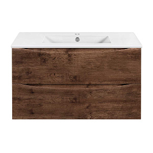Тумба  подвесная Vincea Mia Slim VMC-2MC900S1RW 90 см  2 ящика цвет R.Wood 