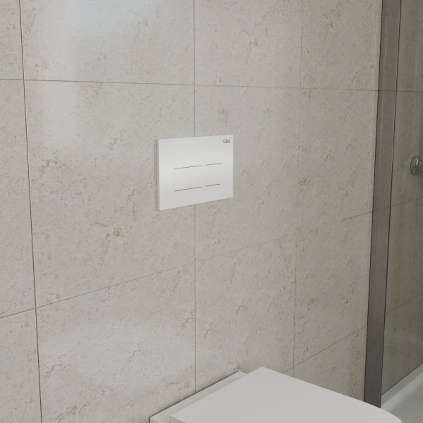 Кнопка смыва механическая D&amp;K Berlin DB1439016 цвет белый