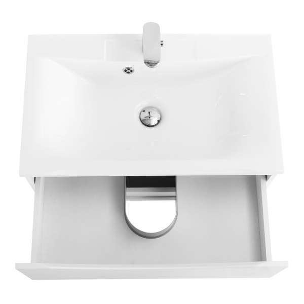 Тумба под раковину подвесная BelBagno Marino MARINO-650-2C-SO-BL-P 65 см  2 ящика цвет Bianco Lucido 