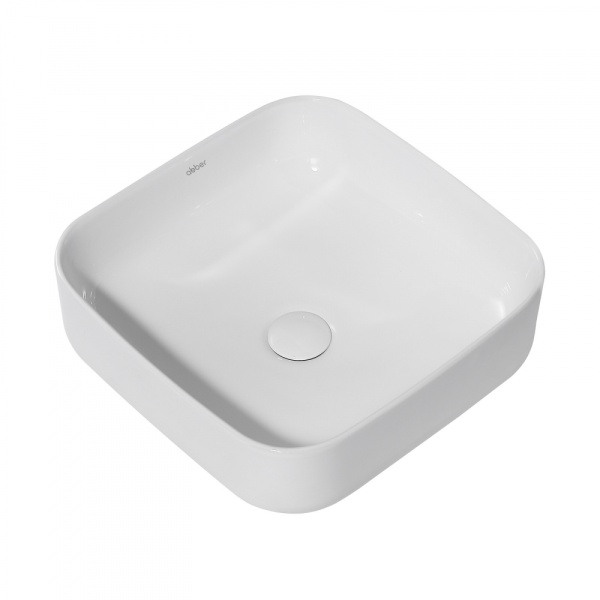 Раковина  квадратная  Abber Rechteck AC2211 фаянс цвет белый