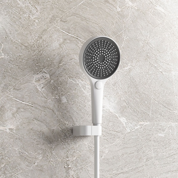 Душевая система со смесителем Vincea  VSFW-2F12TMW монтаж встраиваемая в стену с термостатом белый матовый