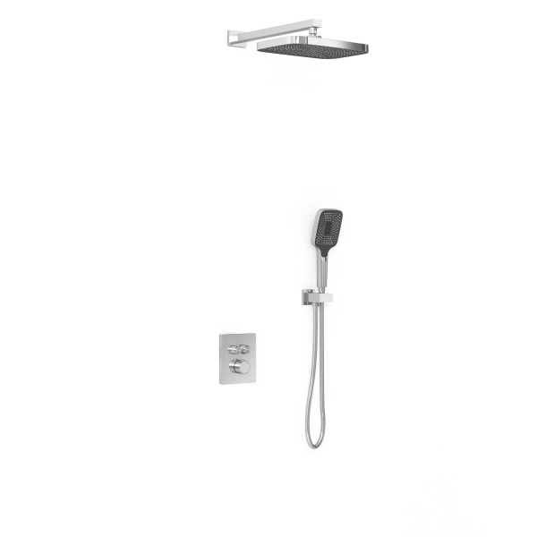 Душевая система со смесителем Vincea  VSFW-321MT1CH монтаж встраиваемая в стену с термостатом хром