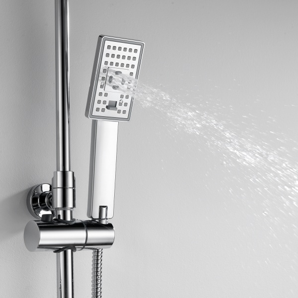 Душевая система со смесителем Wasserkraft  A17702 монтаж настенная без термостата хром