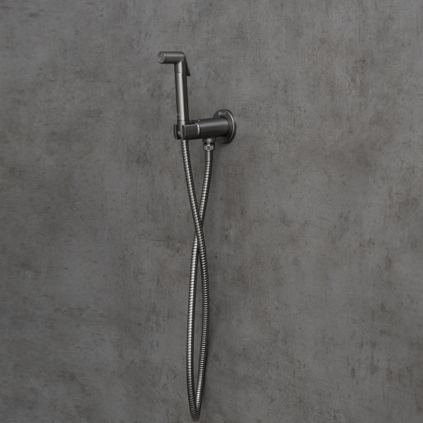 Смеситель для биде Lemark Solo LM7171GM латунь графит