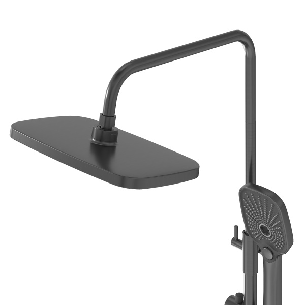 Душевая система со смесителем Grossman Advans 500.K35.09.420 монтаж настенная без термостата графит