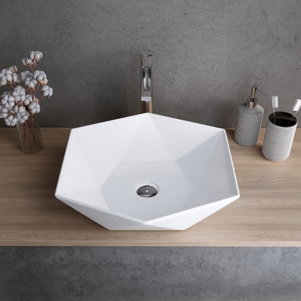 Раковина  нестандартная Grossman  GR-3029 фаянс цвет белый