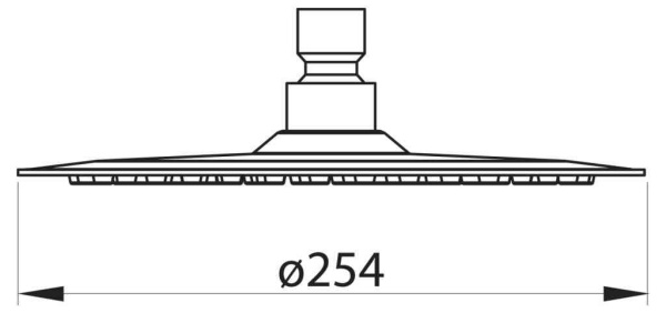 Верхний душ BelBagno Nova BB-SLDC2-IN сатин 