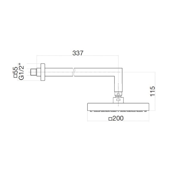 Верхний душ Webert  AC0840740 белый 