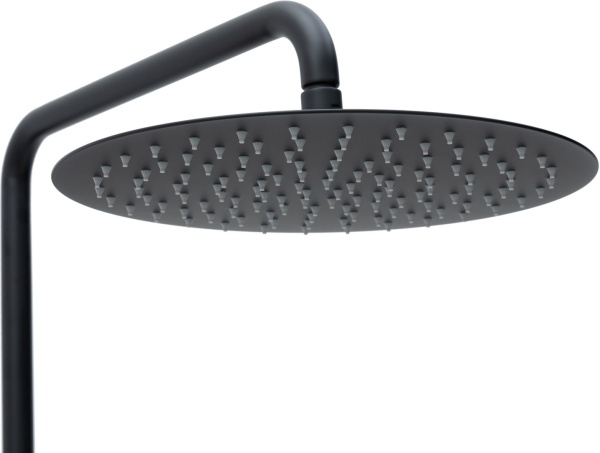 Душевая система со смесителем Allen Brau Priority 5.31A10-31 монтаж настенная без термостата черный матовый