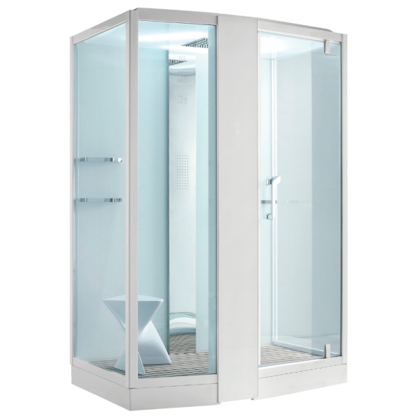 Душевая кабина с крышей Orans Diamond SR-89102LS White прямоугольная  150x100 стекла прозрачные, профиль белый