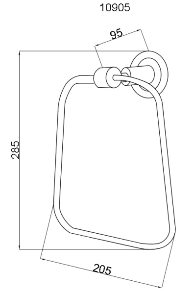 Полотенцедержатель Boheme Murano Cristal 10905-CRST-BR 