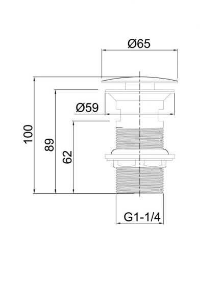 Донный клапан без перелива Allen Brau Priority 5.31024-GB латунь брашированное золото