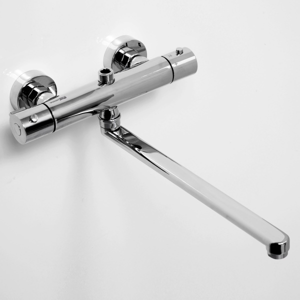 Смеситель для ванны или душа Wasserkraft Berkel 4822L настенный 
с термостатом хром