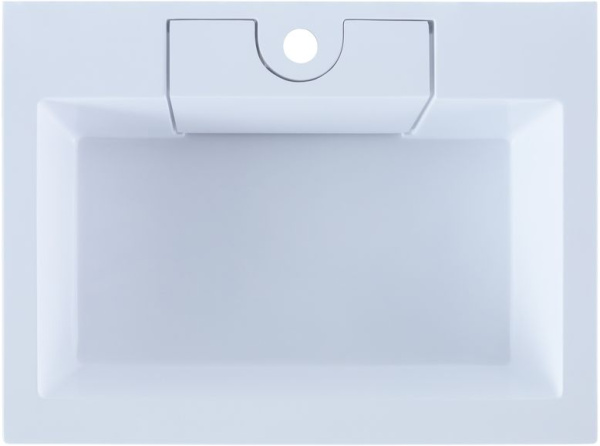 Раковина мебельная прямоугольная Aquanet Фортуна 00181907 литьевой мрамор цвет белый