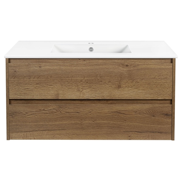 Тумба  подвесная Vincea Gio VMC-2G100TO 100 см  2 ящика цвет T.Oak 