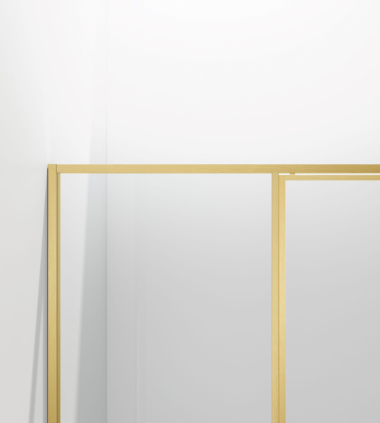 Душевая дверь Vincea Slim VDP-4SL120CLG 120 см стекла прозрачные, профиль брашированное золото