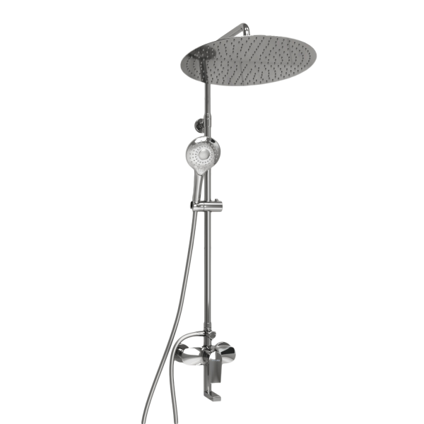 Душевая система со смесителем Wasserkraft  A166.117.101.087.CH монтаж настенная без термостата хром