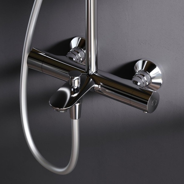 Душевая система со смесителем Am.Pm Spirit V2.0 F0770A510 монтаж настенная без термостата хром