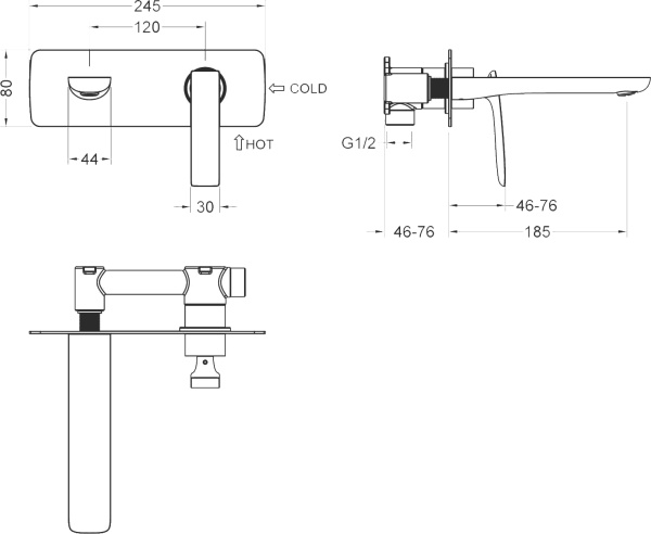 Смеситель для раковины Timo Helmi 4071/03SM черный