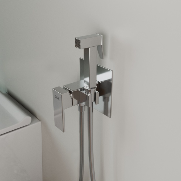 Гигиенический душ D&amp;K Bayern.Liszt DA1514501 встраиваемый в стену хром