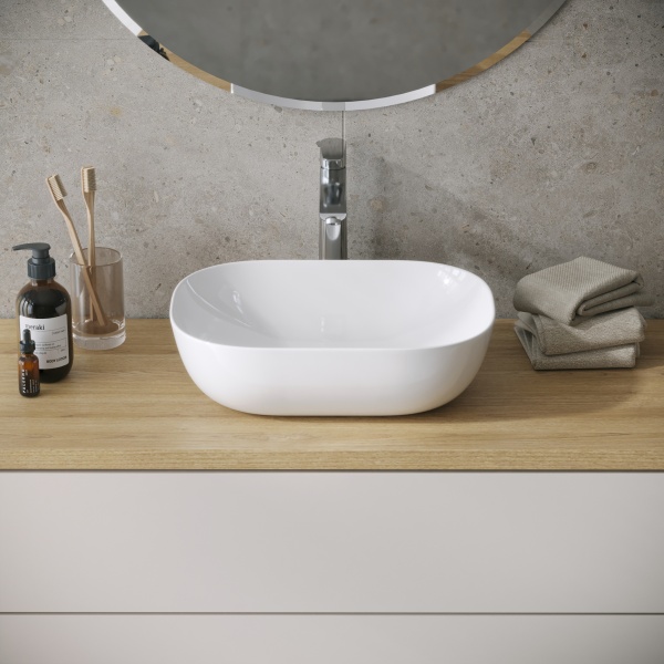 Раковина  прямоугольная Grossman Style GR-3051 фаянс цвет белый