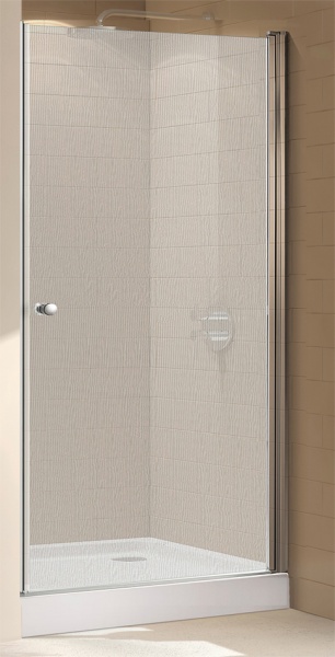 Душевая дверь Cezares Eco ECO-O-B-1-95-P-Cr 95 см стекла рифленые, профиль хром