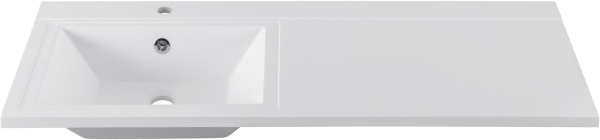 Раковина над стиральной машиной прямоугольная Aquanet Персона 00169618 литьевой мрамор цвет белый