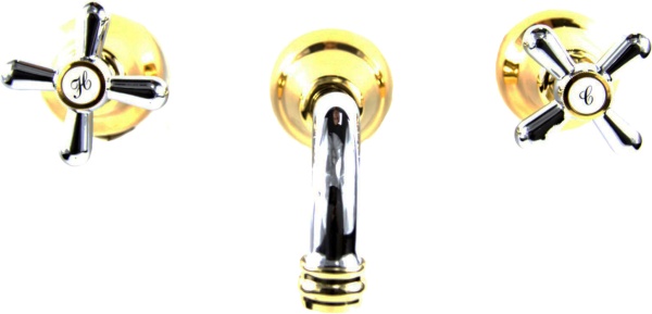 Смеситель для раковины Webert Armony AM750404017 хром/золото