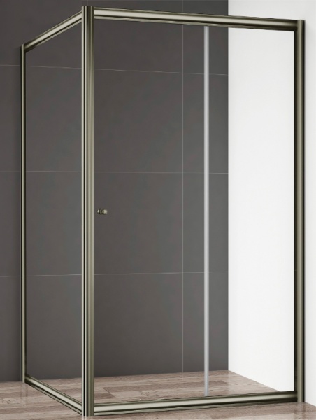 Душевая дверь Cezares Giubileo GIUBILEO-BF-1-120-C-Br 120 см стекла прозрачные, профиль бронза