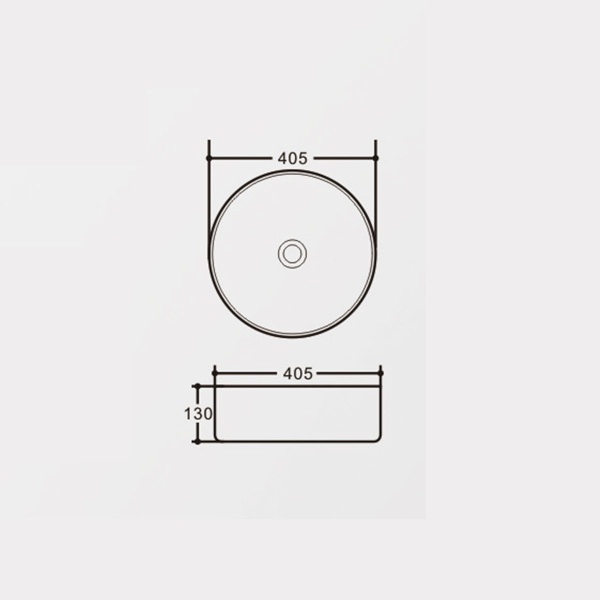 Раковина накладная круглая Vincea  VBS-316 фарфор цвет белый