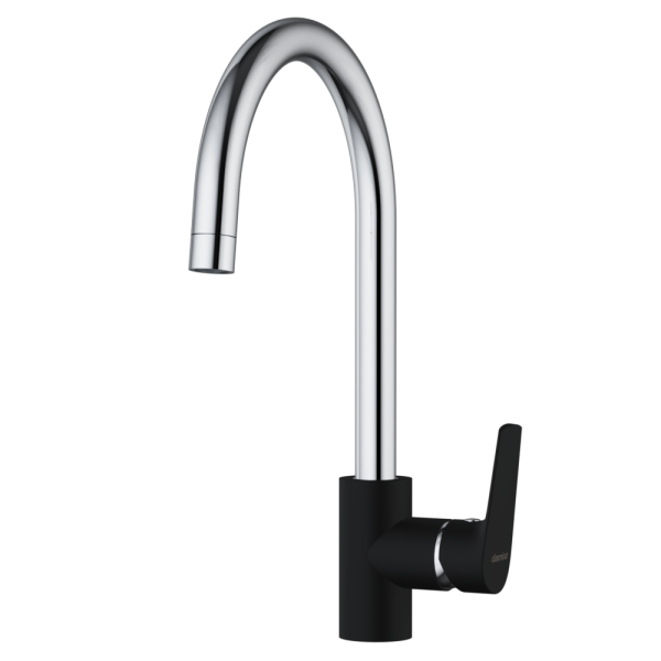 Смеситель для кухни Damixa Origin Balance 790720000 без подключения к фильтру черный/хром