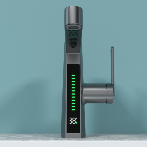 Смеситель для раковины Black&White Universe SD3029GM оружейная сталь