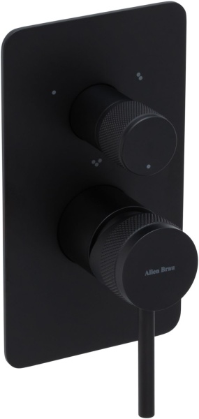 Смеситель для душа на 3 выхода Allen Brau Priority 3.0 5.31A11-31 встраиваемый в стену 
без термостата черный матовый